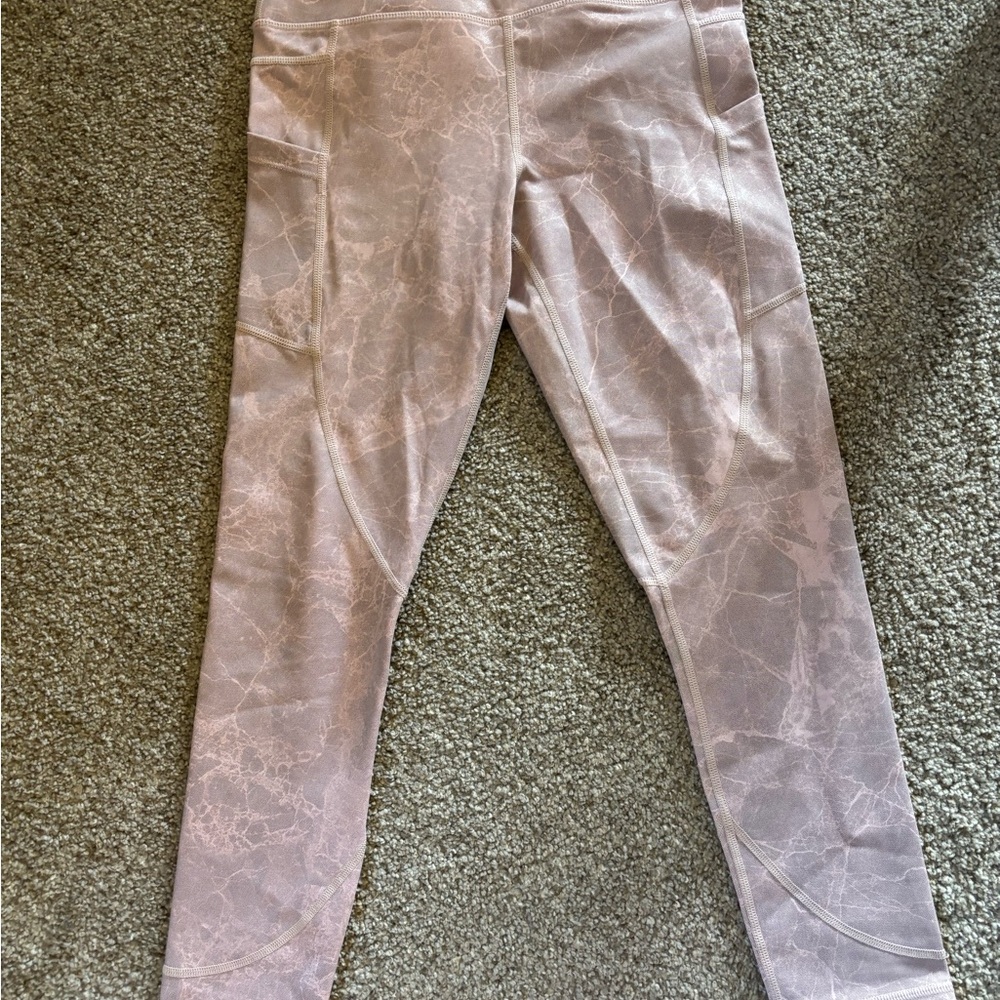 ZYIA Light and Tight Pink Patterned Leggings
